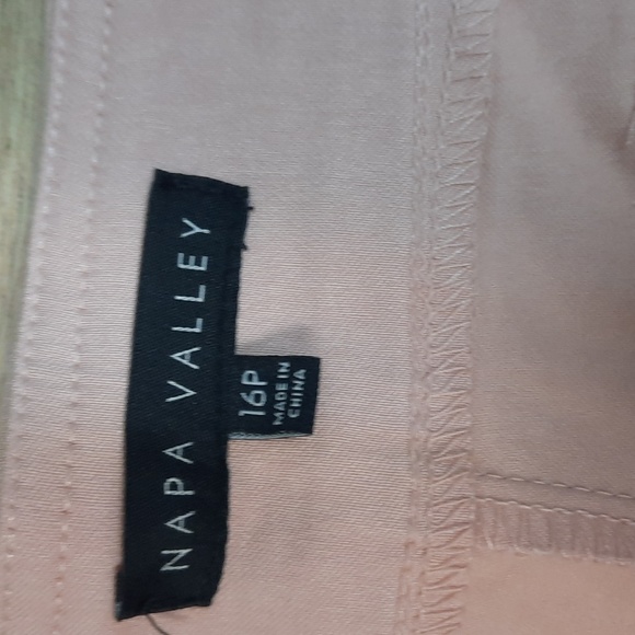 Napa Valley Blush Capri Pants with lace trim detail Size 16P New with tags - Picture 2 of 6